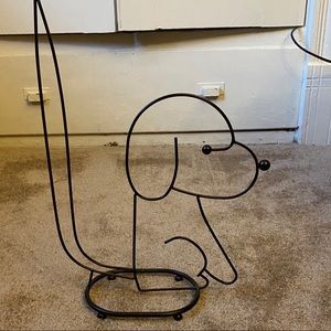 Dog Toilet Paper Holder